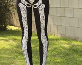 CUSTOM lace skeleton leggings