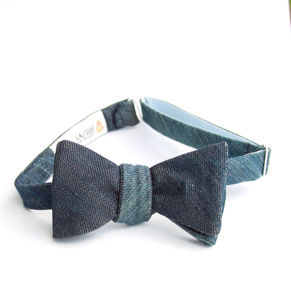 denim bow tie- Ambassador Bruny for xoelle