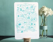 AFTER CHRISTMAS SALE, 50% off. Winter Wonderland Holiday 2012 - letterpress card