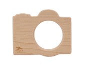 Wooden Teether DSLR Camera wooden toy baby toy
