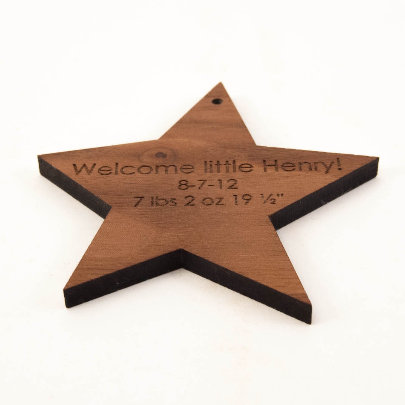 personalized christmas ornament, star baby's first ornament