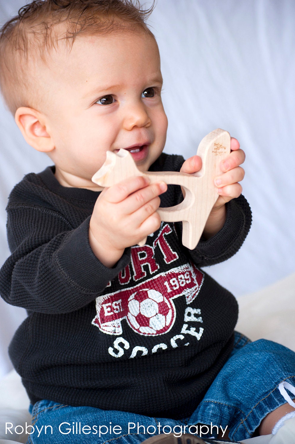 Baby Toy Massachusetts State wooden teether wooden toy