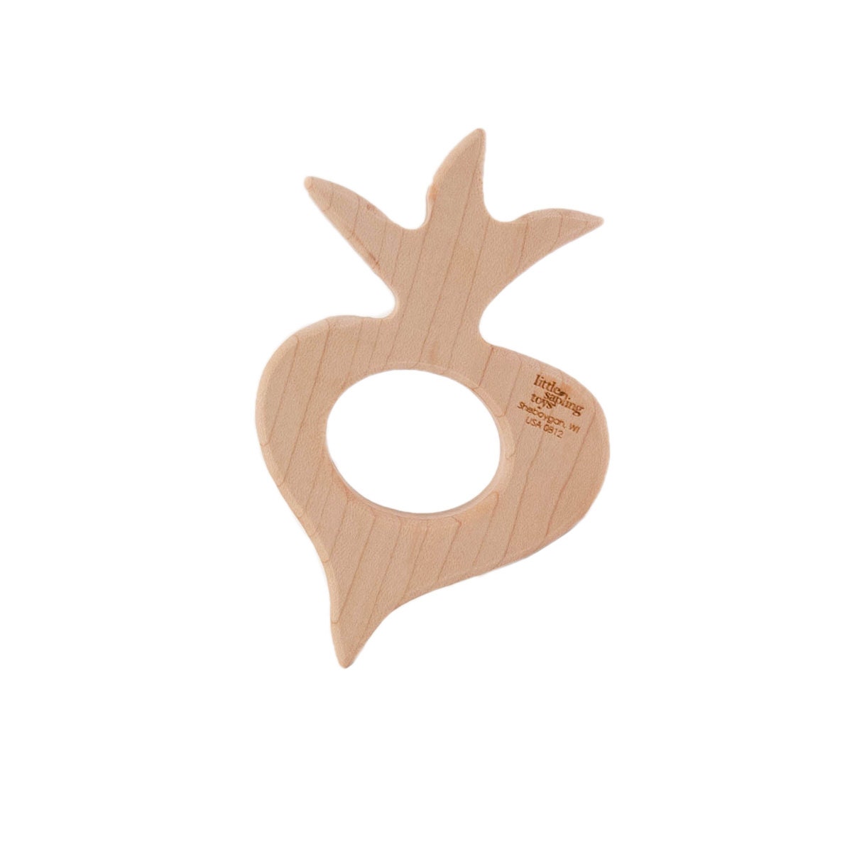 Wood Teether Turnip wooden toy natural baby toy