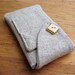 Wool iPhone 5 Case Handmade Oatmeal iSockit