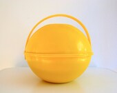 Yellow Party Ball 18 Dish Picnic Set in One Mod Package
