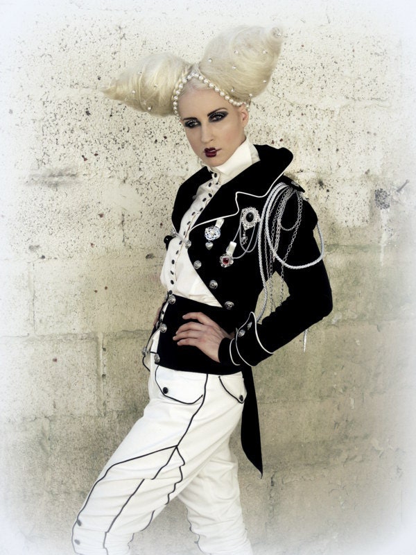 Napoleon Velvet Tailcoat Jacket, steampunk, victorian officer style