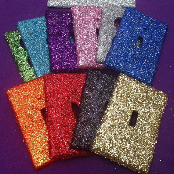 Glitter Switchplate or Outlet Cover - LOVE