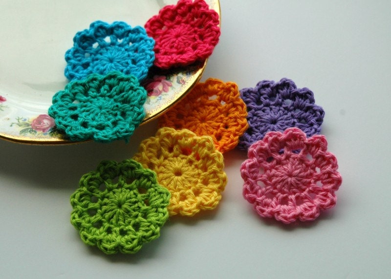 Crochet Flower Motifs - mini doilies