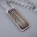 Small Feather Necklace - silver feather jewelry