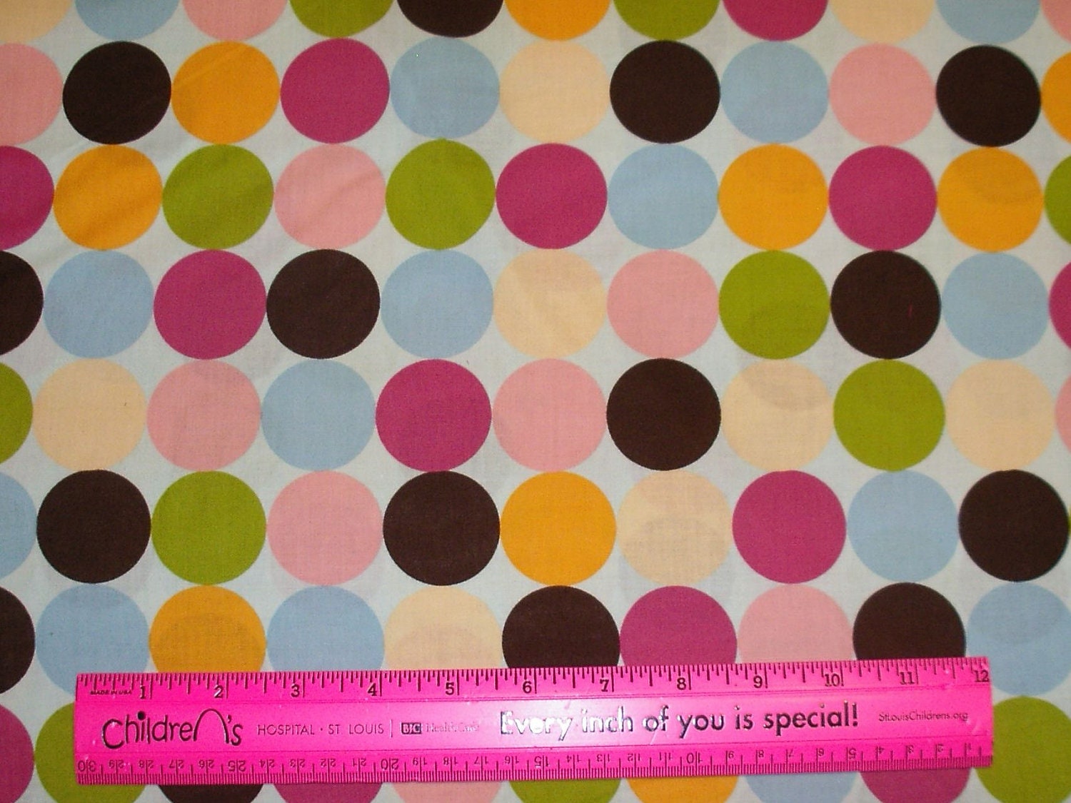 Cotton Fabric yardage.....Happy All Over Dots Fabric
