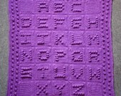 Alphabet Baby Blanket - Made to Order in Any Colours