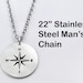 Graduation - Thoreau inspirational quote necklace - Compass jewelry