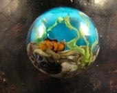 Coral Reef lampwork cabochon - "Beneath the Sea"