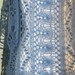 Lace crochet shawl steal blue  H777