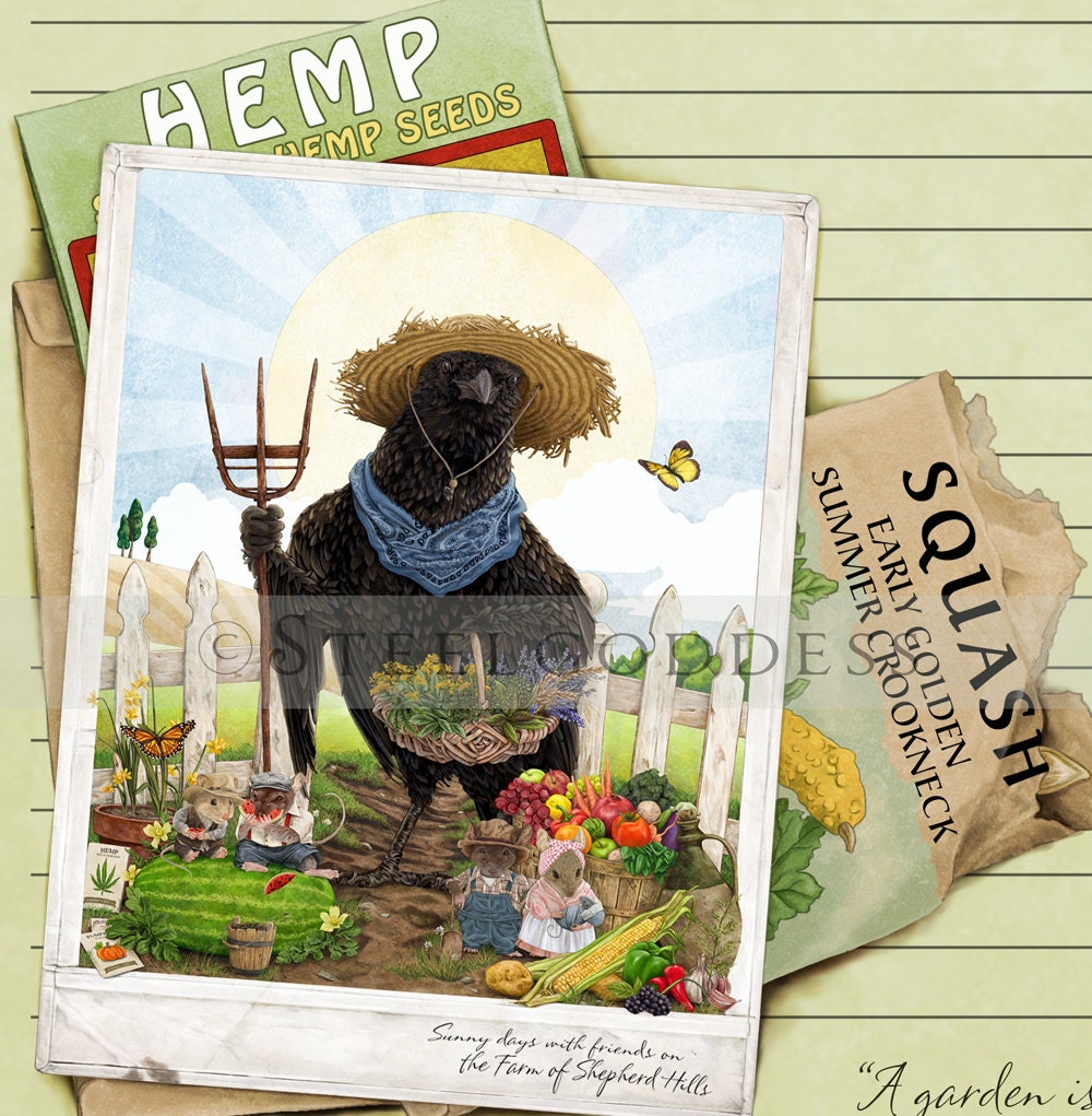 The Crow of Shepherd Hills Parchment Paper - Set of 10
