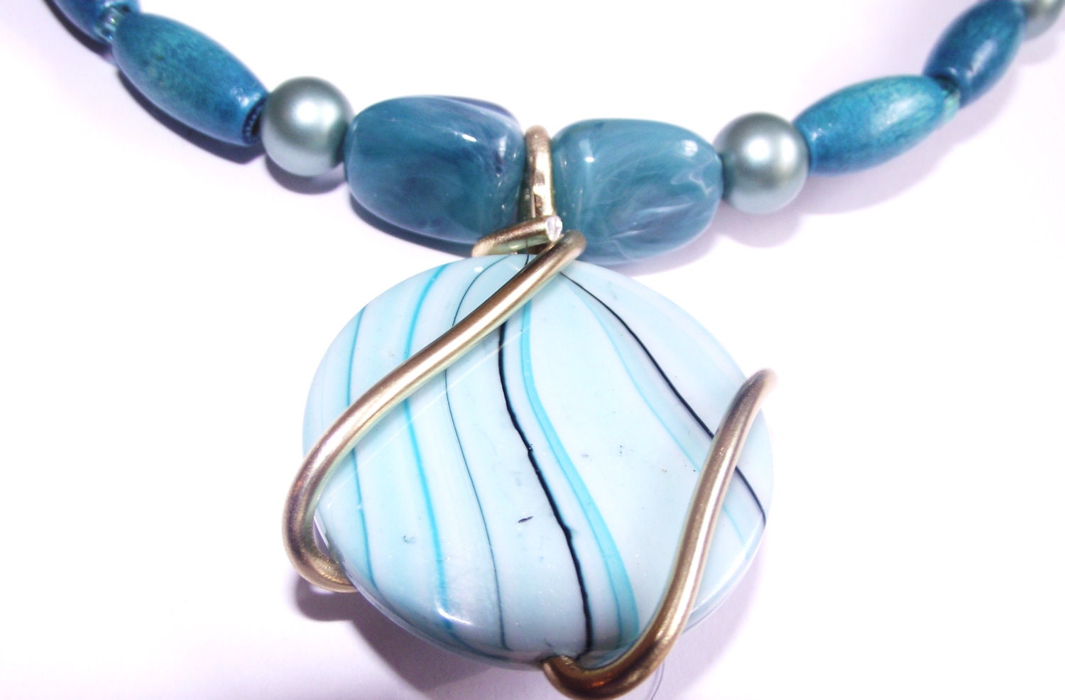 Blue turquoise necklace
