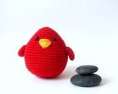 Red Bird plush wedding favor ornament