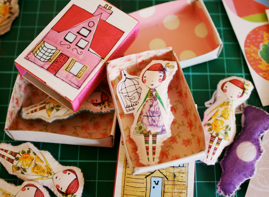 Mini camille doll in her little house