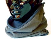 Cycling Cowl Made to Order in Handsome Gray Knit Handsewn in Chicago