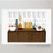 Hearts (modernist set) - print