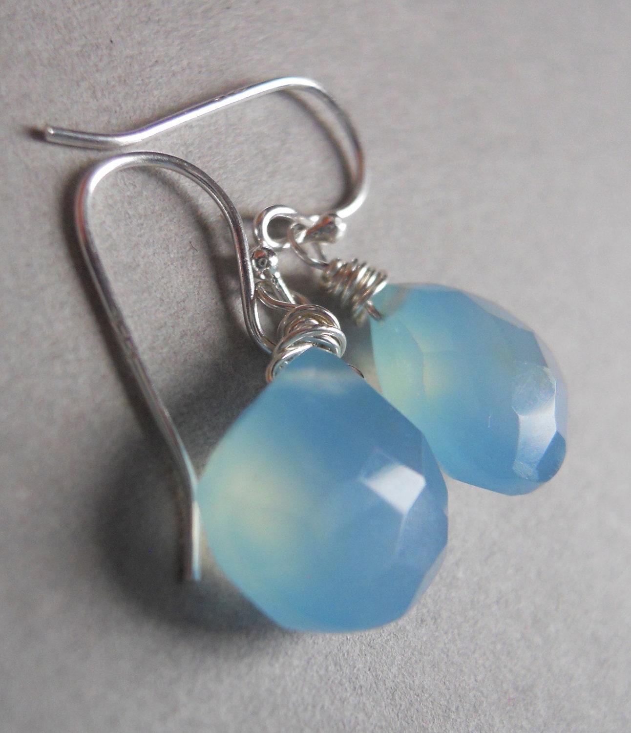 Hair fallin' down in your Baby Blues earrings