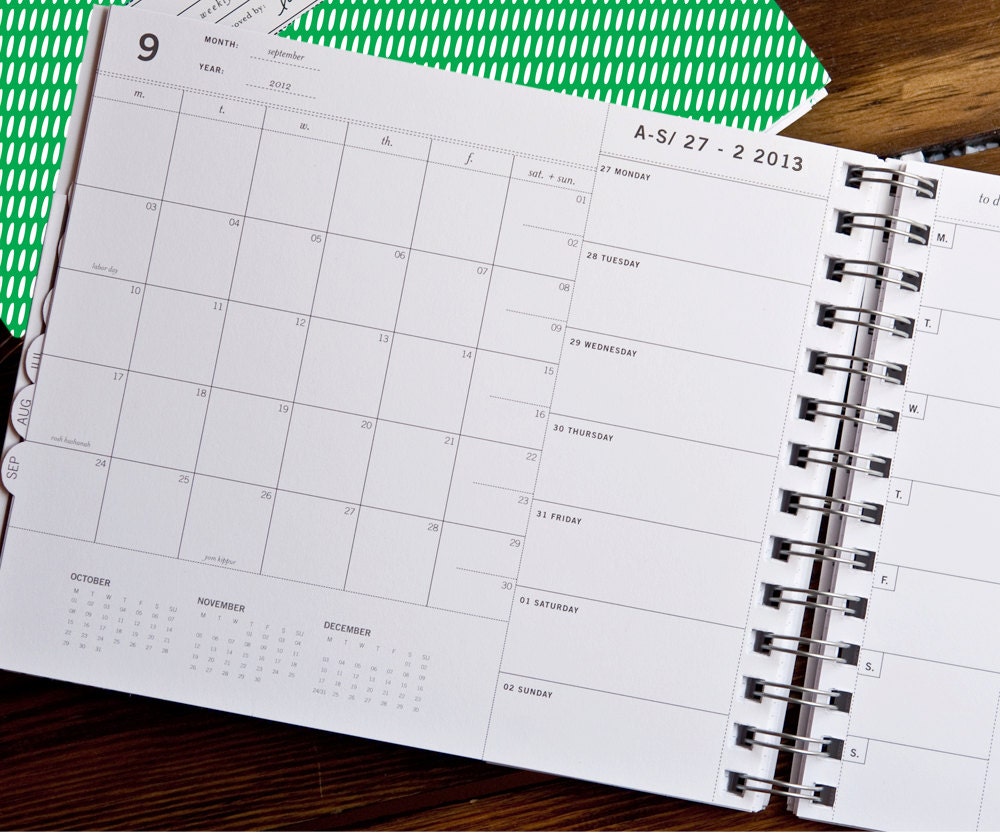 2013 Laurel Denise Planner green