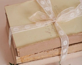 Antique Stack of Books for Wedding Centerpiece