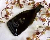 Slumped glass wine bottle cheese plate from Armida Winery