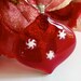 Red Glass Holiday Tree Ornament
