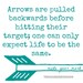 Square Print 8x8 Matte or Gloss Arrows Sign