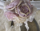 Bridesmaids  Bouquet Fabric Flowers  Custom Order any color