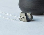 Iron Pyrite Necklace - Cube Geometry - Autumn Fashion