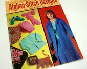 Vintage Afghan Stitch Designs Book, 1965