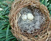Basket Pod, Faux Birds Nest,  Cornucopia Alternative, Woven Rustic Outdoors, Eco Thanksgiving Table