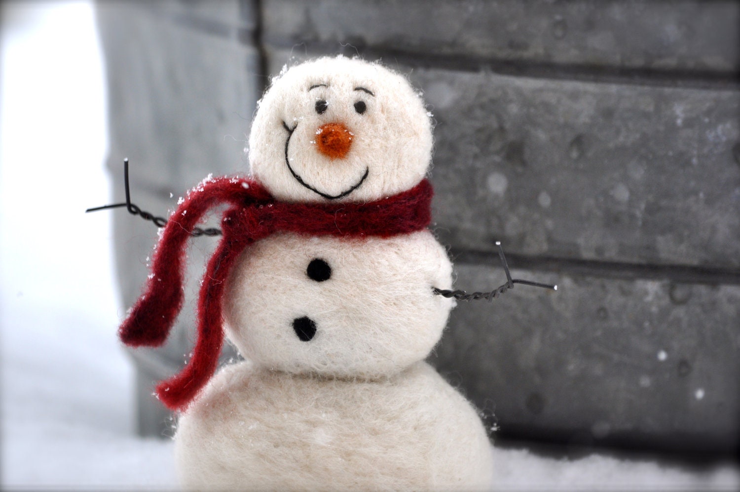 Needle Felting kit - Needle Felted Snowman