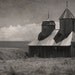 Black and White Architectural Art Photo -Rustic Fort -Old Barn -Americana Decor -Early American Decor -8x10 Colorado Fine Art Photograph