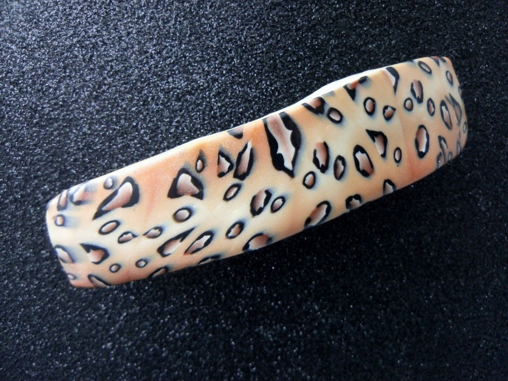 Leopard Print Hair Barrette Animal Print