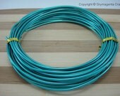 1 Roll (6 meter) of Aluminium Wire,  Blue color, 2 mm diameter (01100)