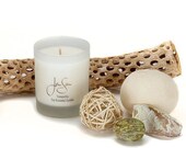 Handmade Tranquility Aromatherapy  Soy Candle with Essential Oils,  eco friendly, small 8 oz (227 grams)