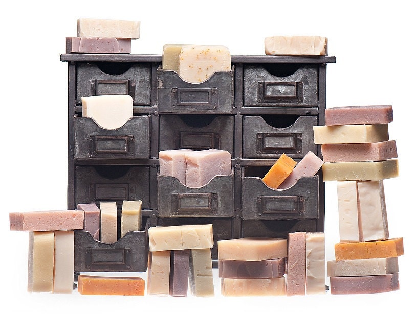 Bulk 35-Piece Handmade Organic Soap Set, Shea Butter, Eco Friendly, 4 oz (113 grams) bars