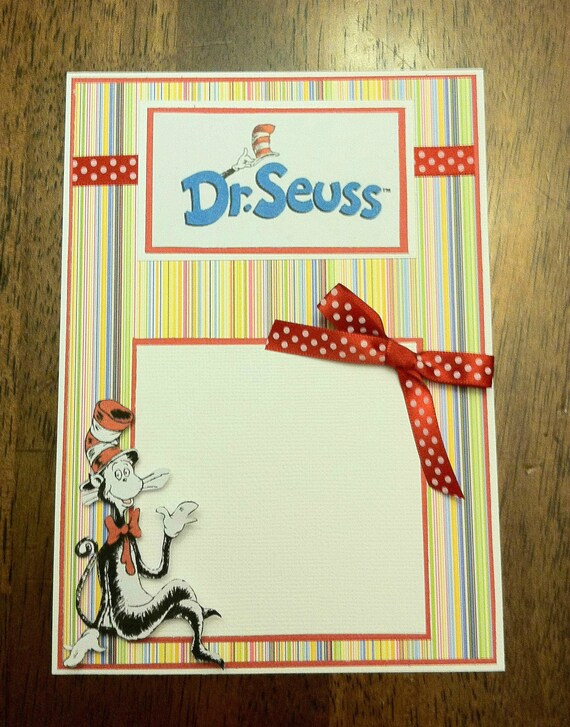 Cat In The Hat inspired Photo Mat 5 x 7 Il_570xn
