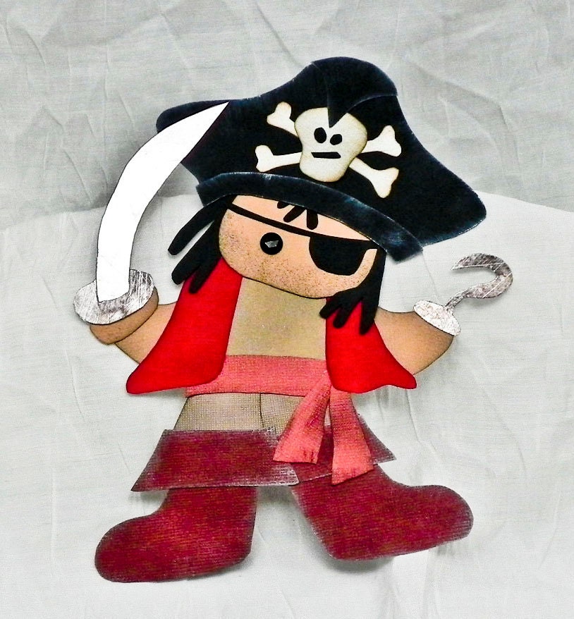 Paper Piecing Pattern  - Pirate - PDF Pattern