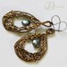 Twigs with flowers - earrings