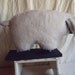 Vintage Primitive Wool Sheep Toy or Display