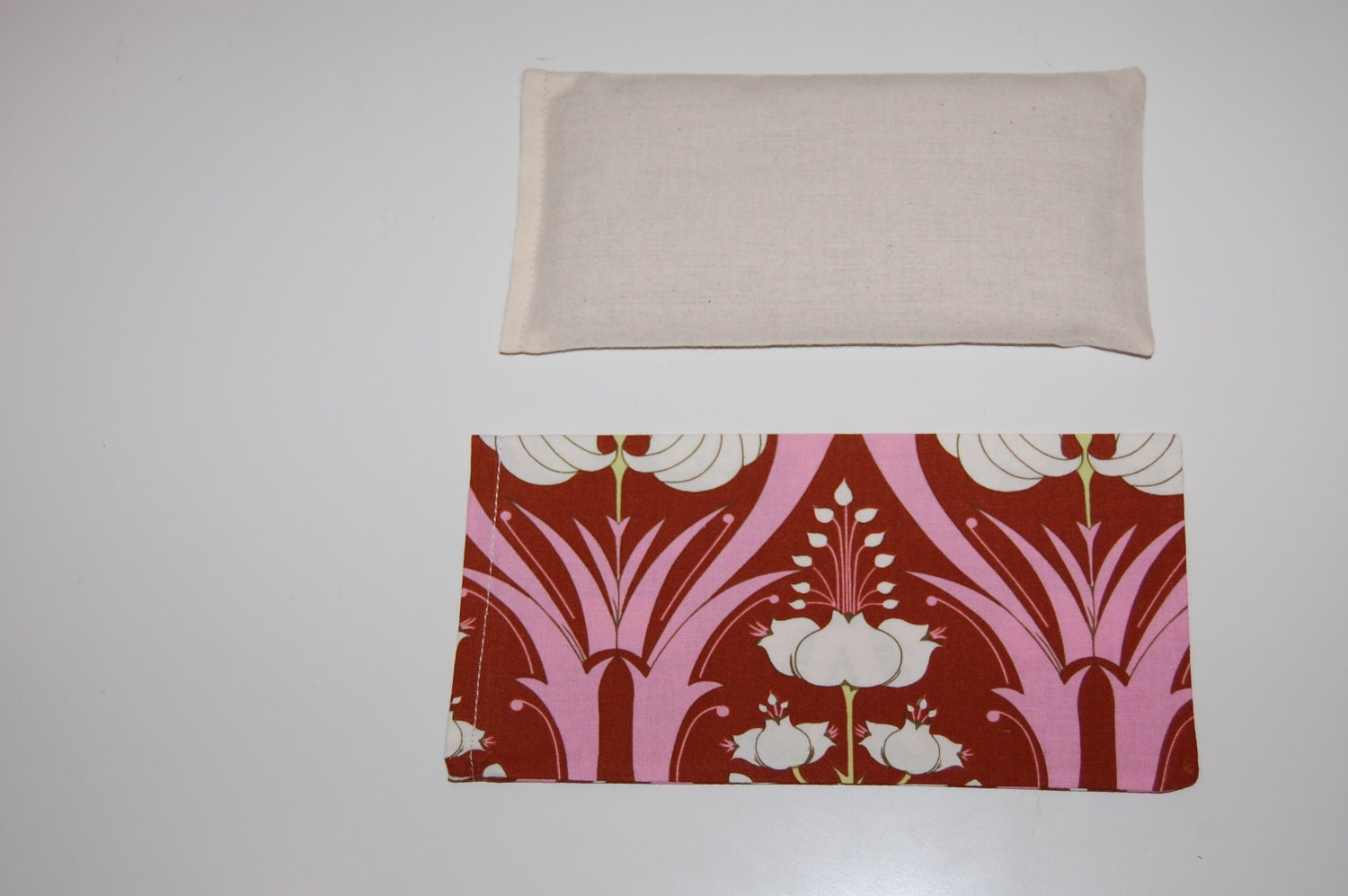 Organic Flaxseed and Lavender Eye Pillow with washable cover
