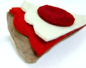 Felt Food Pizza Slice with Pepperoni Toy