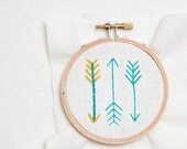 Mini Arrow Embroidery Kit - Turquoise
