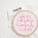 Mini Alphabet Embroidery Kit - Hot pink