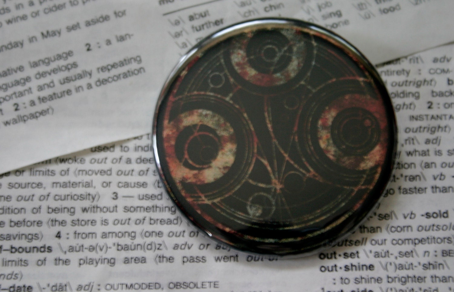 Timelord Seal Dr. Who Themed Pinback Button