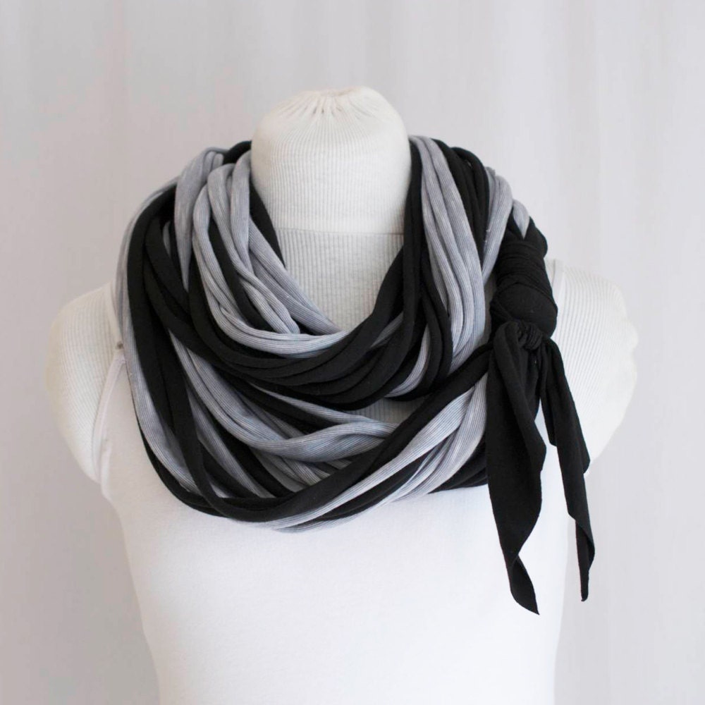 black  jersey taffy scarf